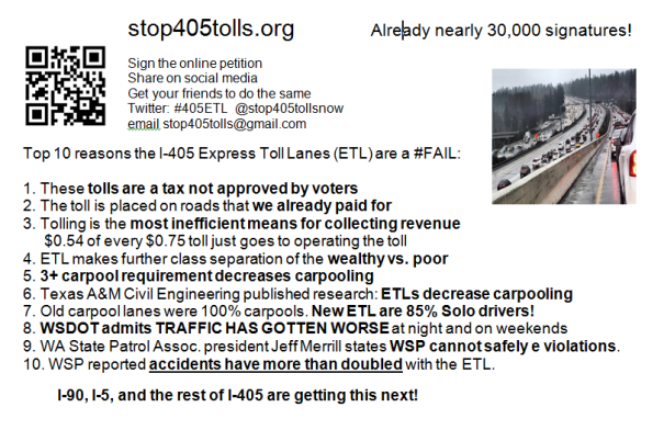 Top10ReasonsStop405Tolls